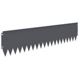 Lawn Edging 20 pcs 103 x 25 cm Steel Anthracite 8008397