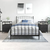Bedside Cabinets 2 pcs Black 44x45x60 cm Engineered Wood 826004