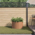 Garden Raised Bed Brown 80 x 80 x 44 cm Steel 42011334