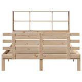 Bookcase Bed without Mattress 140x190cm Solid Wood Pine 3322749