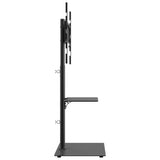 Corner TV Stand 2-Tiers for 32-65 Inch Black 379566