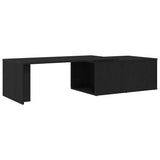 Coffee Table Black Oak 150 x 50 x 35 cm Engineered Wood 862478