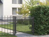 Fence Gate HORST 100 x 100 cm Metal Black Lockable 42034064