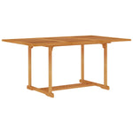 ZNTS 7 Piece Garden Dining Set Solid Teak Wood 3059552