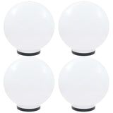 LED Bowl Lamps 4 pcs Spherical 40 cm PMMA 277144