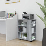 Rolling Cabinet Grey Sonoma 60x35x75 cm Engineered Wood 815967