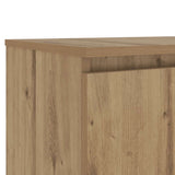 TV Cabinet with LED Lights Artisian Oak 140x40x36 cm Engineered Wood 856350