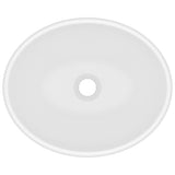 146921 Luxury Basin Oval-shaped Matt White 40x33 cm Ceramic