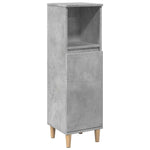 ZNTS 3 Piece Bathroom Furniture Set Concrete Grey Engineered Wood 3324951