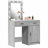 Dressing Table 2 pcs Grey 50 x 41 x 135 cm Engineered wood 3334241
