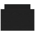 Bed Frame with Headboard Black oak 75 x 190 cm Engineered wood 3329308