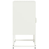 Bedside Cabinet White 36x39x78 cm Cold-rolled Steel 853415
