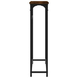 Console Table Smoked oak Engineered wood, metal Compact 834137