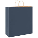 Paper Bags 250 pcs with Handles Blue 45x17x48 cm 4101709
