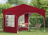 Pop-up Party Tent 192 x 192 x 245 cm Burgundy 42019829