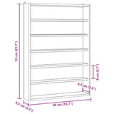 Wooden Collector's Display Case with 6 Shelves 40x8.5x55cm 4017381