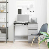 Desk Grey Sonoma 90x45x76 cm Engineered Wood 815508