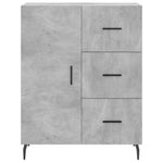 Highboard Concrete Grey 69.5x34x180 cm Engineered Wood 3199829
