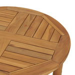 ZNTS 3 Piece Garden Bar Set Solid Teak Wood 3053646