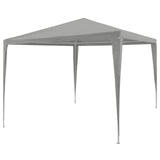 Party Tent Light Grey 300 x 300 x 255 cm PE and Steel 42032989
