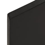 Basin Shelf Wall Mounted Steel and Solid Wood Oak 3302580