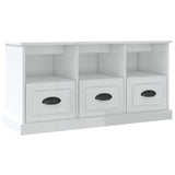 TV Cabinet High Gloss White 100x35x50 cm Engineered Wood 816290