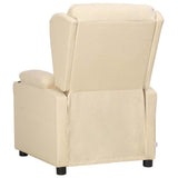 Recliner Chair Cream Fabric 339057