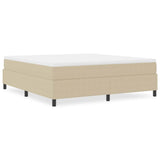 Platform Bed Frame Grey Green 180 x 200 cm Fabric 3337426