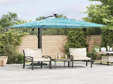 Garden Parasol with Steel Pole Blue 246x246x230 cm 4005075