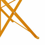 Garden Folding Chair Folding 2 pcs Mustard 42 x 46 x 82cm Metal 42002957