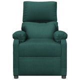 Recliner Chair Dark Green Fabric 342456