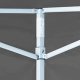 Professional Folding Party Tent with 4 Sidewalls 2x2 m Steel Anthracite 48885