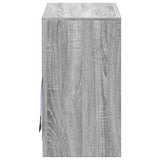 Sideboard with LED Grey Sonoma 72x34x61 cm Engineered Wood 852178