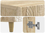 Bathroom Storage Cainet DELFT Sonoma Oak 59.5 x 31 x 80 cm 897057