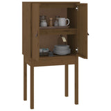 Highboard Honey Brown 60x40x120 cm Solid Wood Pine 821747