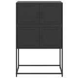 Sideboard Black 68.5x38.5x107 cm Steel 846482