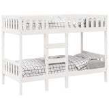 Bunk Bed White 90x200 cm Solid Wood Pine 3308602