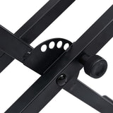 Double Braced Keyboard Stand X-Frame Black 70094