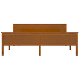 Bed Frame without Mattress Honey Brown Solid Wood Pine 180x200cm 322193