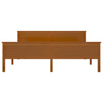 Bed Frame without Mattress Honey Brown Solid Wood Pine 180x200cm 322193