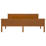 Bed Frame without Mattress Honey Brown Solid Wood Pine 180x200cm 322193