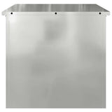 Outdoor Storage Box Silver 55 x 50.5 x 50 cm Steel 874579