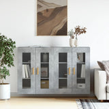 Wall Mounted Cabinets 2 pcs Concrete Grey Engineered Wood 3197900