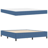 Bed Frame with Mattress Blue 180 x 200 cm Fabric 3399138