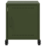 Bedside Cabinets 2 pcs Olive Green 36x39x43.5 cm Steel 846623