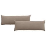 Sofa Pillows 2 pcs Taupe 120 x 40 cm Fabric 42013811