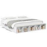 Bed Frame without Mattress White 200x200 cm 3280538