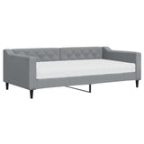 Daybed with Mattress Light Grey 90x190 cm Fabric 3197493