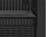 1-Seater Armchair with Cushion Rattan Look PP Anthracite 8011853