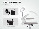 Mesh Back Office Chair, with Lumbar Support - Grey T3398P425008